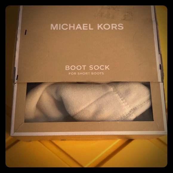 Michael Kors Shoes - 😍BNIB! MICHAEL KORS IVORY BOOT SOCKS! SUPER CUTE!